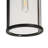 Sandrell 1-Light 12" H Gold/Black Pendant
