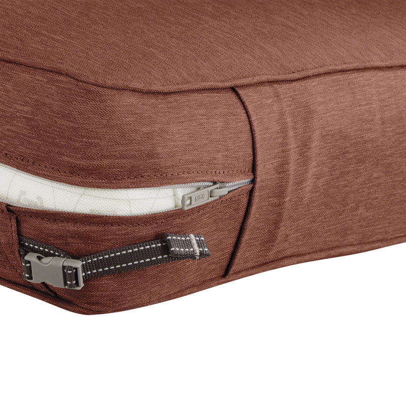 Pina Outdoor Dining Chair Cushion Cover, 3" H x 21" W x 21" D, Light Charcol Gray