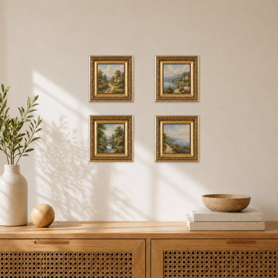Vintage 4x4 Picture Frame, Elegant Retro 4 by 4 Photo Frame for Wall or Tabletop Display, 1 Pack