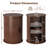 Fluted Round End Table Set (Set of 2)-1282646872