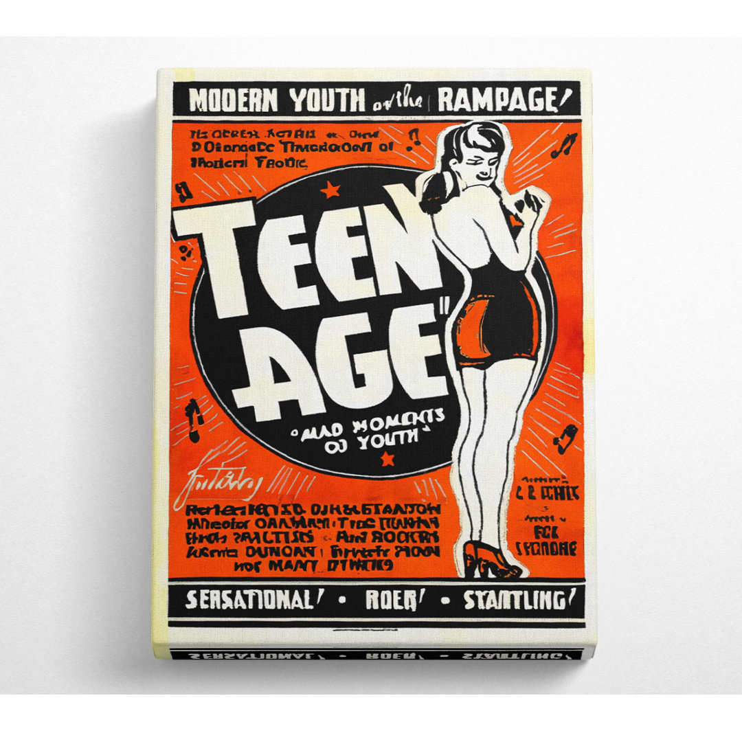 Teen Age 1944 Poster 1 - Kunstdrucke auf Leinwand