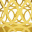Tables de bout d'extérieur modernes en métal jaune, motif en fer, thermolaqué, sans assemblage, l 14,11 po x P 14,11 po, H 17,84 po x l 12,00 po x P 12,00 po, H / S, 2 tables jaunes, aspect minimaliste, robustesse-1700833335