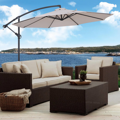 Parasol en porte-à-faux rond 120 "Atanase