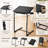 Adjustable Folding TV Tray Table, Tilt and Cup Holder