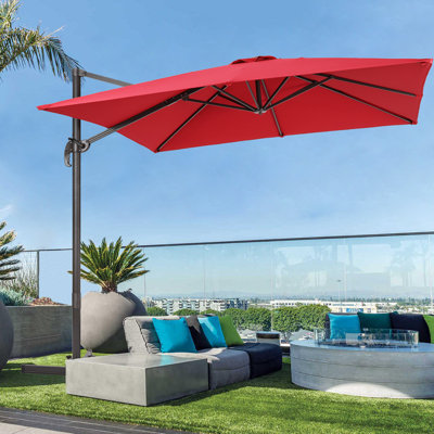Parasol carré en porte-à-faux 108 po Rosiane