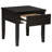 Hayu 1-Drawer Square End Table Distressed Java