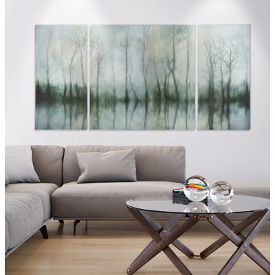 « ponded pond », une image multi-pièces sur toile tendue