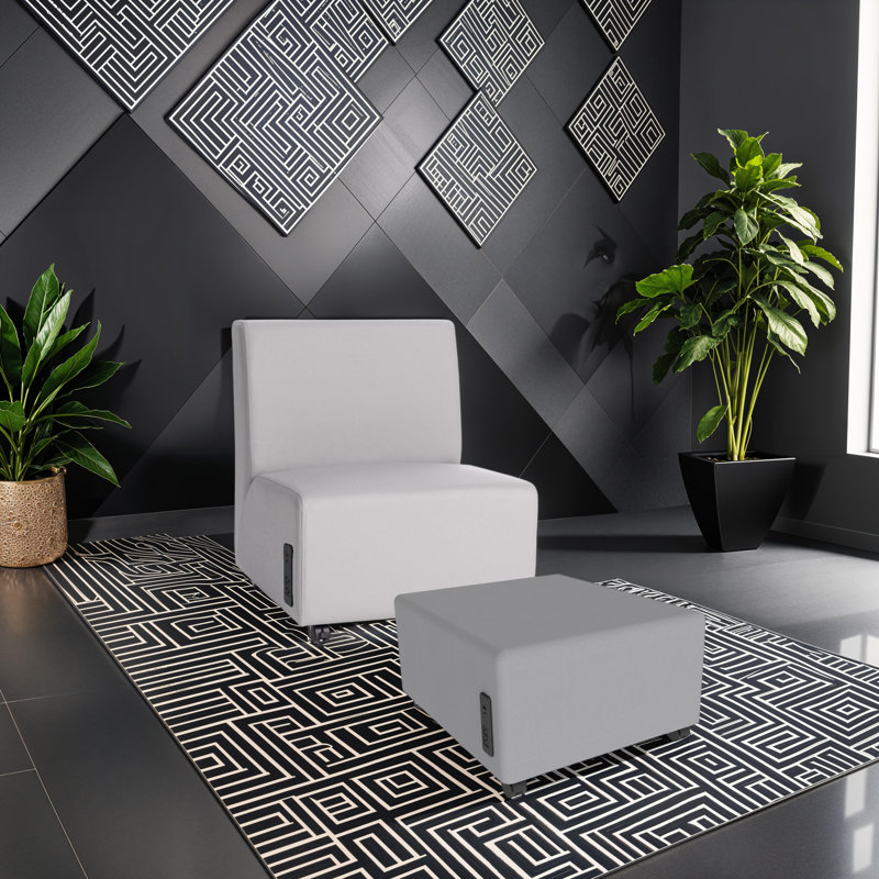 Chaise mobile sans accoudoirs avec panneau technique Pro Series - Gris, Gris