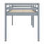 Lit mezzanine en bois robuste avec échelle et support à lattes robuste-1002327235
