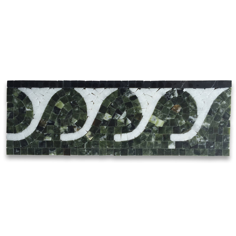 4 in. x 12 in. Marble Tile