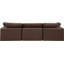 Canapé modulaire en velours à accoudoirs carrés de 120 po Ivoryanna-87149820
