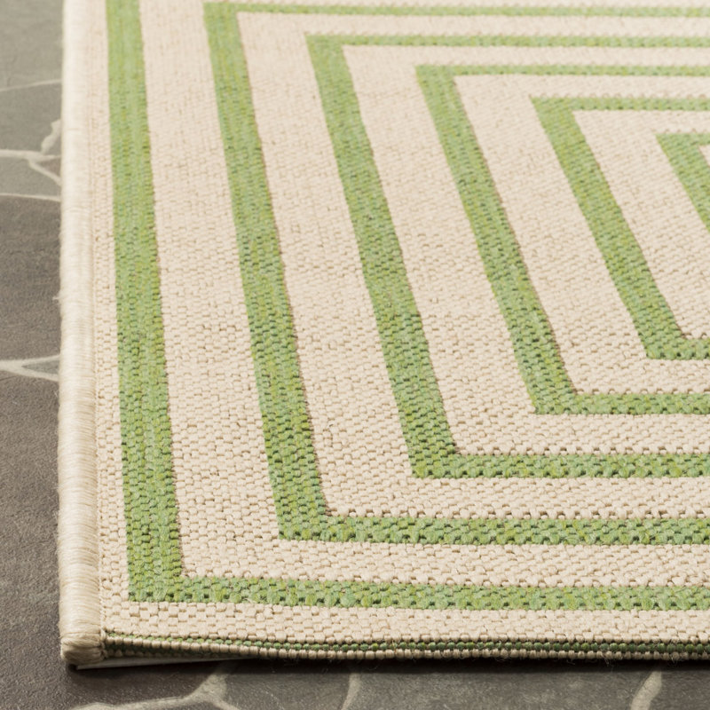 Kelli 100 Performance Geometric Indoor/Outdoor Area Rug, Rectangle 4' x 6'