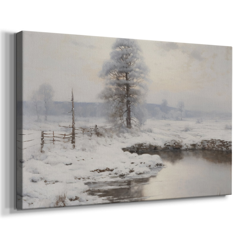 Paysage rétro-xv, H 9 po x l 13 po x P 1,5 po, Toile tendue