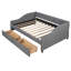 Upholstered Daybed With Two Drawers, Wood Slat Support-233167712
