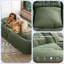 Le canapé-lit pliant comprend 2 coussins moelleux.-754773943