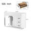 Meuble-lavabo simple 48 po Modern, base simple, sans comptoir ni lavabo