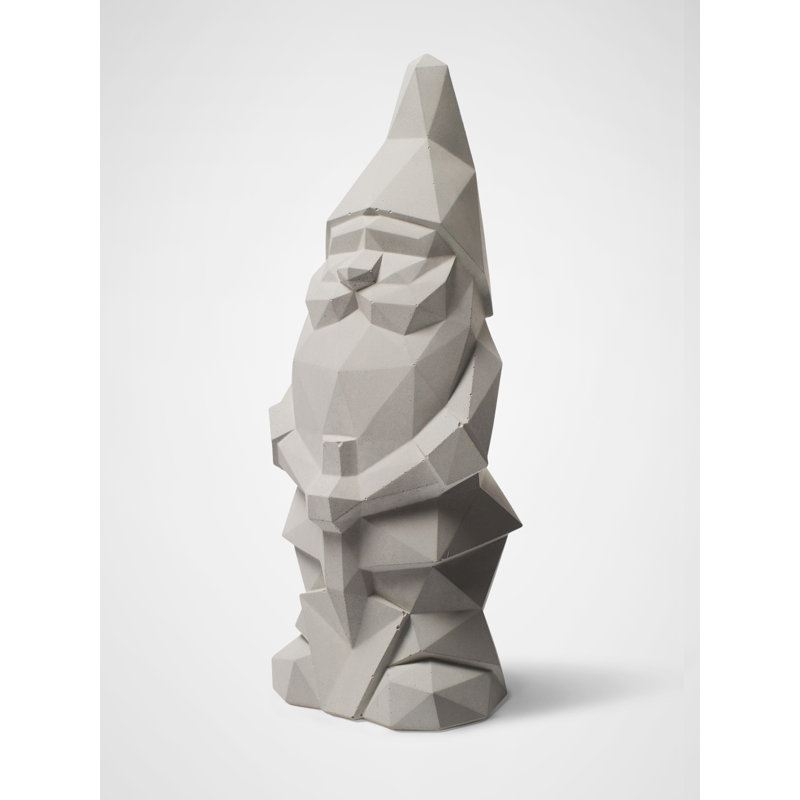Rodrigez Fantasy & Sci-Fi Garden Statue, 36cm H x 13cm W x 10cm D, Light Grey