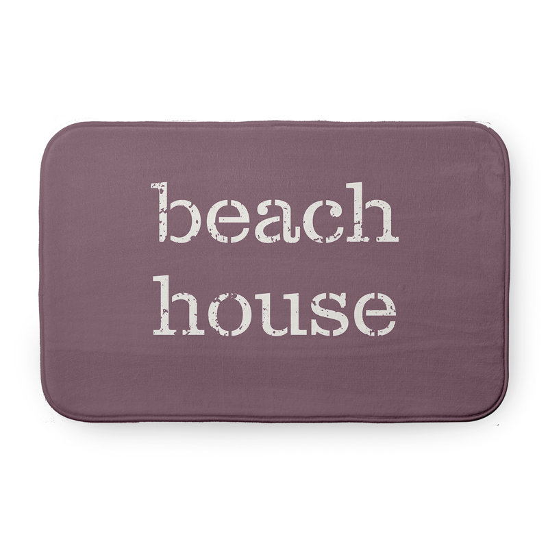 Tapis de bain Beach, L 17 po x L 24 po, Mauve