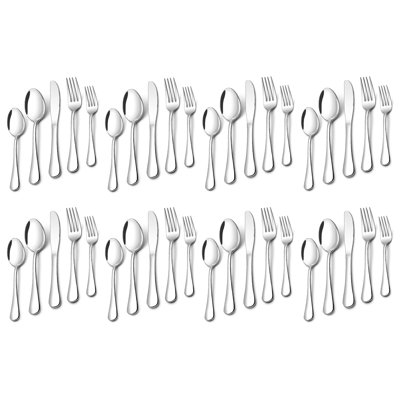 40 Pcs Flatware Cutlery Set, Dishwasher Safe