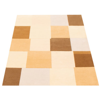 One-of-a-Kind 3'9" X 5'9" New Age Wool Area Rug in