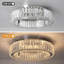 Crystal Led Ceiling Light, Modern Chandelier Flush Mount Ceiling Lighting