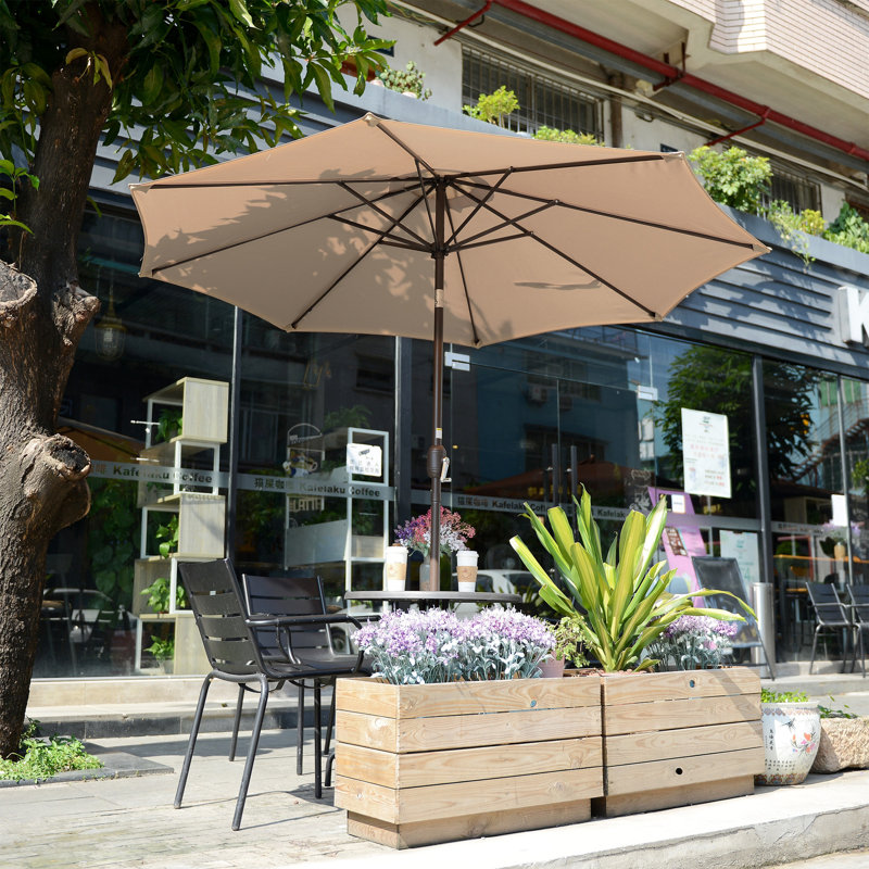 274.32cm Tilt Market Parasol, Beige