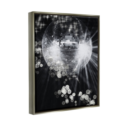 Balle disco scintillante sur toile
