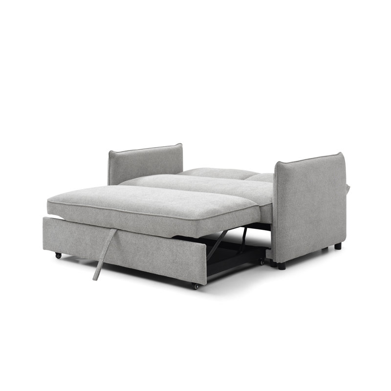 Betty 2 Seater Velvet Sofa Bed, Grey