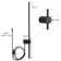 Aluminum LED Plug-in Armed Sconce
