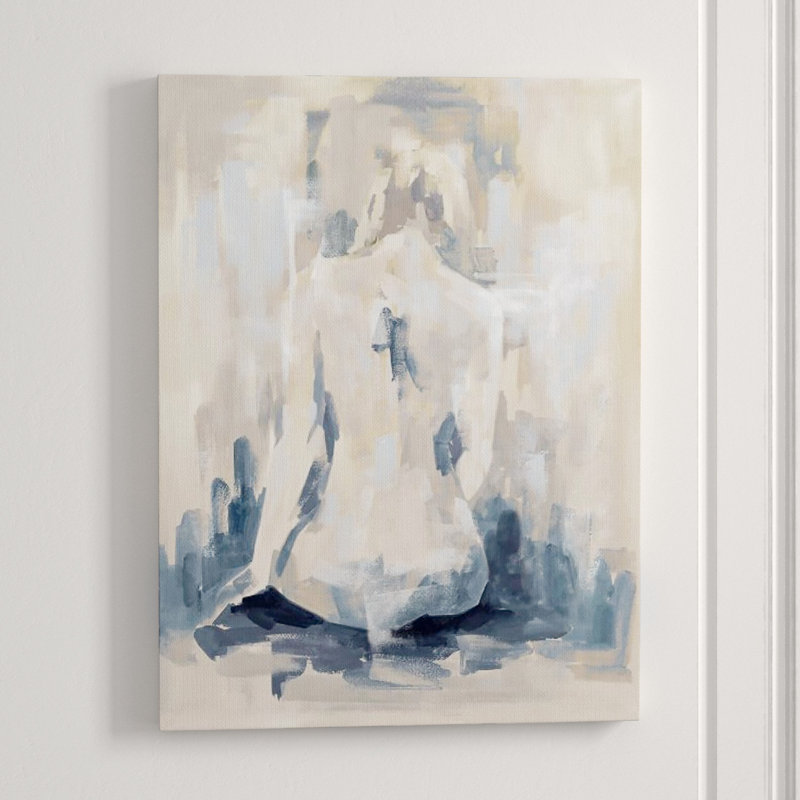 Delicate Afternoon II Painting by Janice Sadler, 34" H x 24" W x 1.5" D, Outdoor