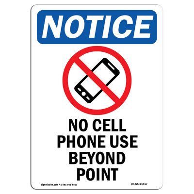 No Cell Phone Use Sign