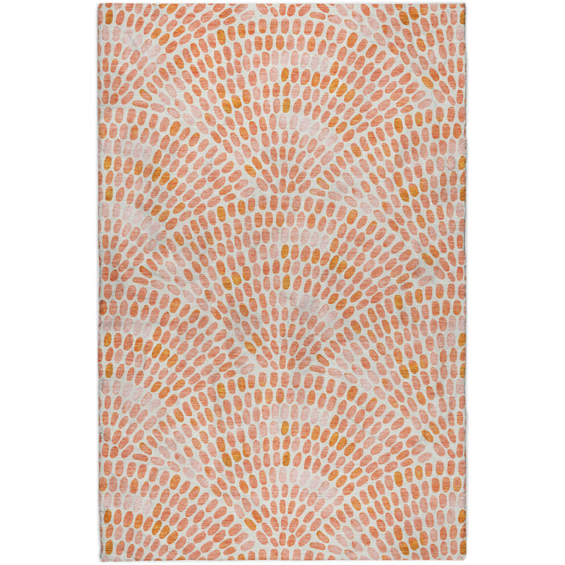 Tapis à poils longs Premium ADS186, Pêche, 10 pi x 14 pi
