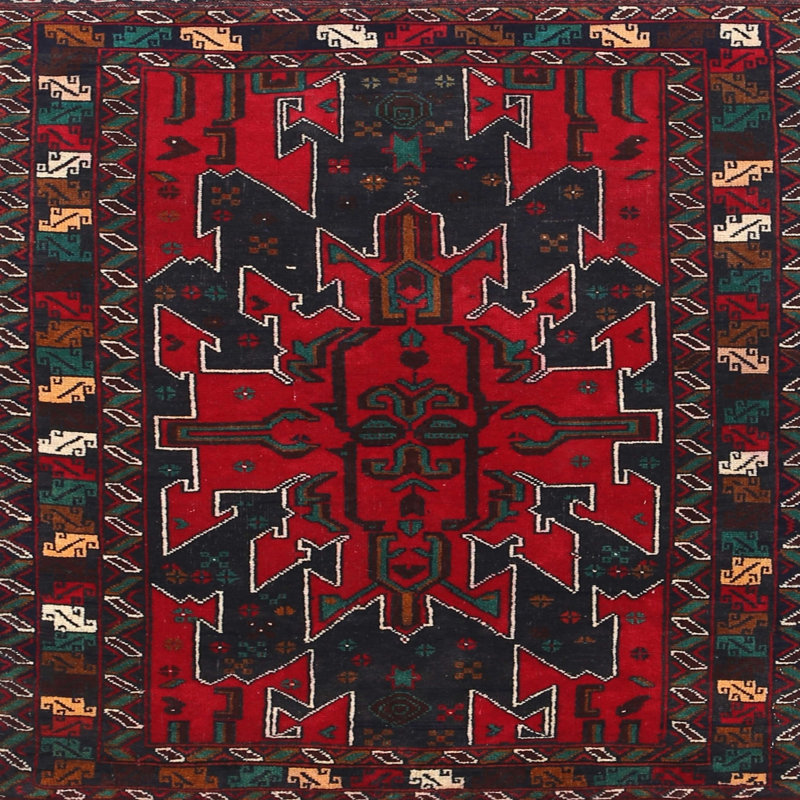 Southwestern Indoor Rug, Square 5'