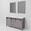 Meuble-lavabo double l 60 po x P 22 po et miroirs 24 po Marsyas-1786039548-1786039547