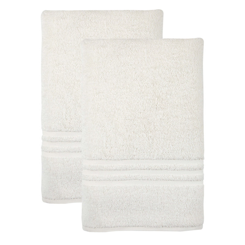 Caughfield 2 Piece Turkish Cotton Bath Sheet Towel Set, Cream