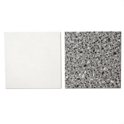 Terrazzo 2.0 Checkerboard 24" x 24" Matte Porcelain Floor and Wall Tile