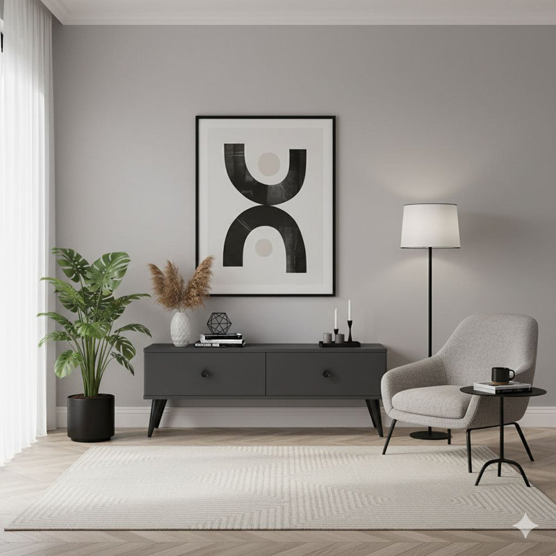 Meuble télé, Anthracite