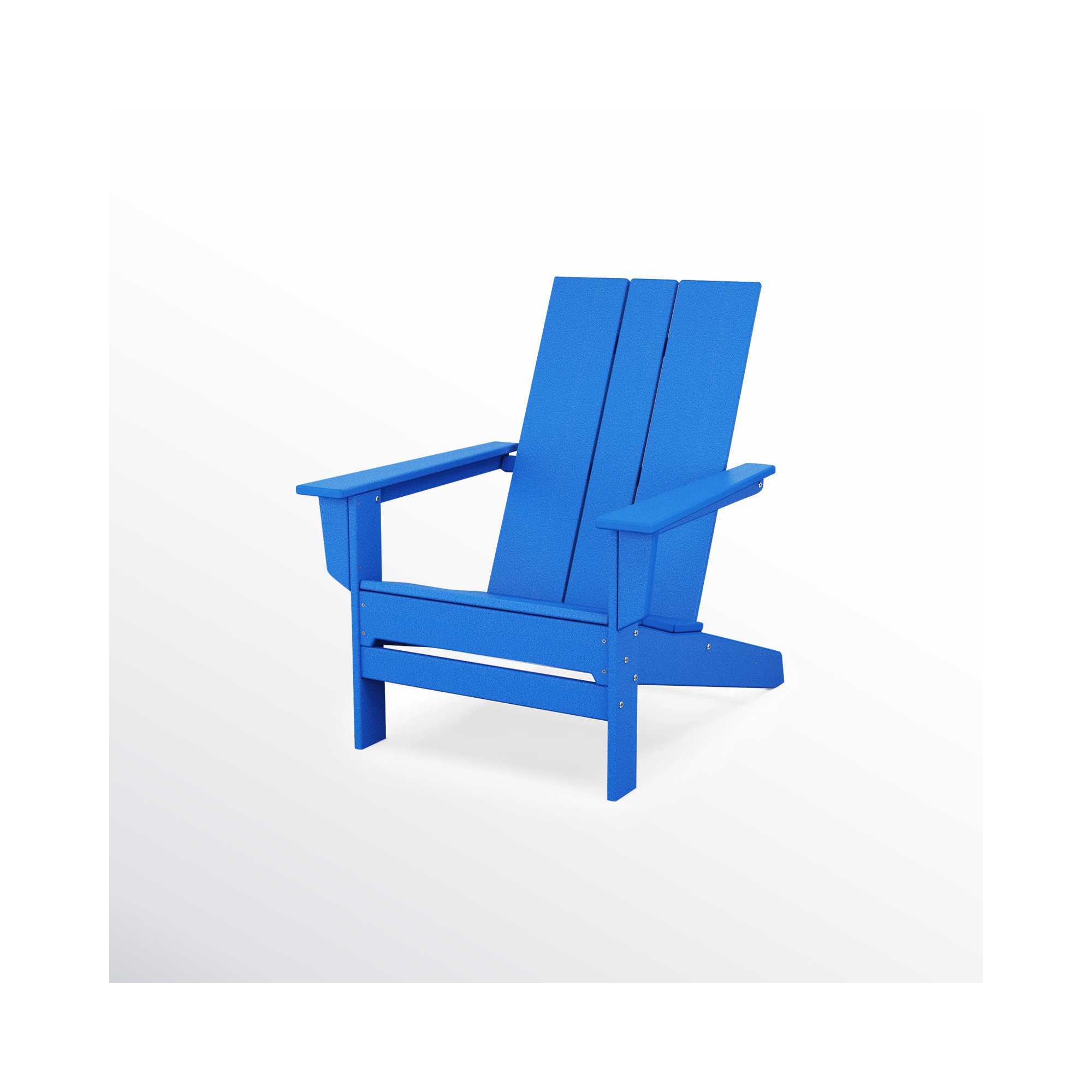 POLYWOOD x AllModern Oversized Plastic Adirondack Chair, Dark Blue