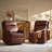 Rueda Genuine Leather Power Recliner with USB Port -85340798