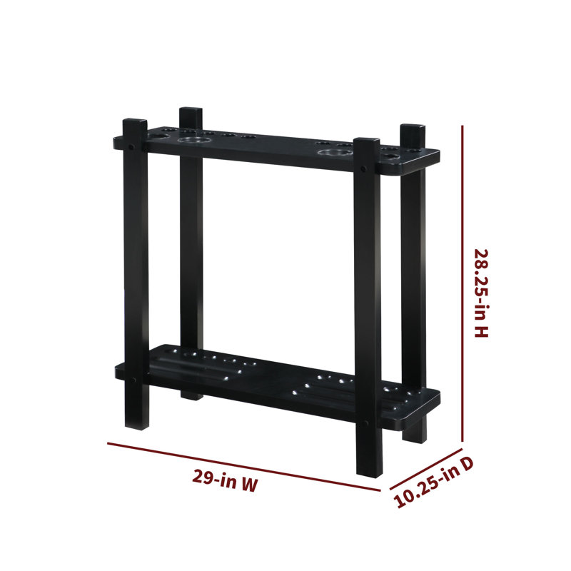 Meuble de rangement pour accessoires de billard, Noir