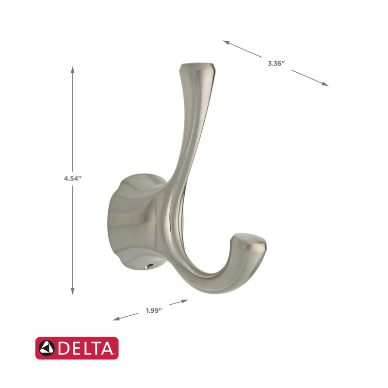 Addison Wall Mounted Robe Hook, Brilliance Stainless