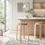 Upholstered Counter Stool with Solid Wood Frame