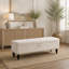 Banc repose-pieds 59 po avec rangement en tissu beige-133700802-133700804