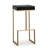 Lowther Ferrara Performance Vegan Leather and Gold Steel Barstool - Set of 2-114275840