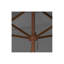 Parasol en bois à poulie carrée 7,5 pi Veler-1258027450