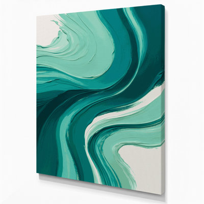 Art abstrait sur toile abstraite champ de couleur vert 98