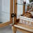Elegant Light Oak Curio Cabinet With Tempered Glass Doors, LED Light, Mirrored Back Panel & Adjustable Shelves – Perfect Display Storage For Home & Office-1820280527