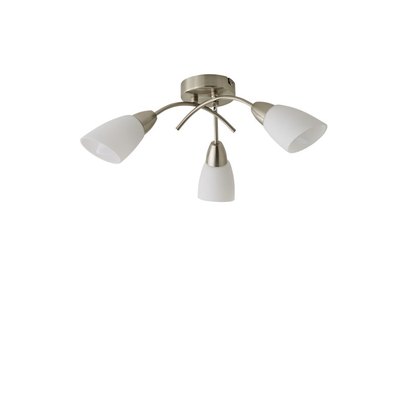 Mireia Glass Semi Flush Mount, Not Included