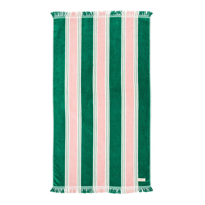 Beach Towel, Green;Pink