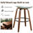 Hocking 360° Swivel Upholstered Counter Stool With Wood Frame-271096298-271096292